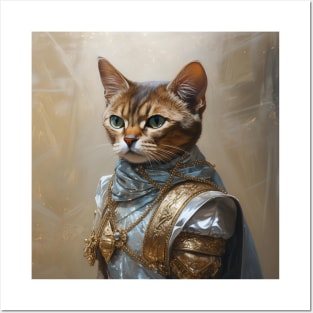Abyssinian Cat Painting Posters and Art